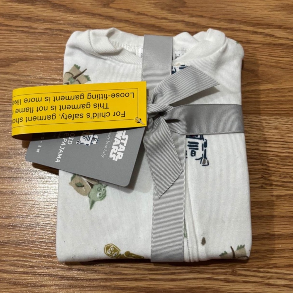 Pottery Barn Star Wars Droid Pajama - White and Gray